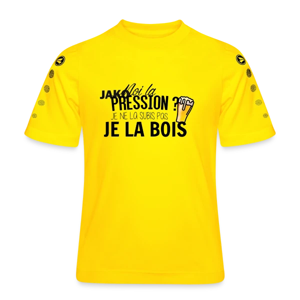 La pression, je la bois ! sur Maillot Team JAKO Enfant