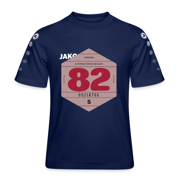 Voiture Rétro 1982 : L'Esprit Vintage Français sur Maillot Team JAKO Enfant