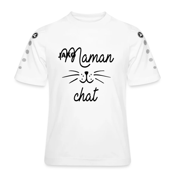 Maman Chat qui Déchire sur Maillot Team JAKO Enfant