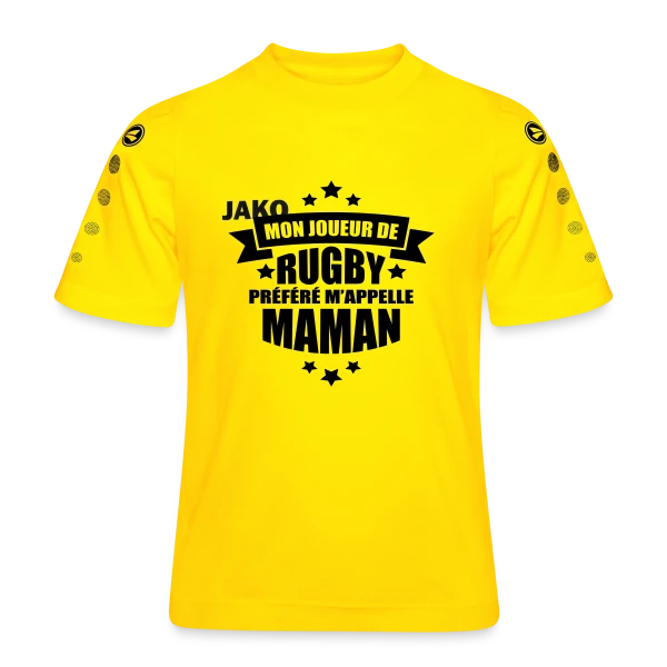 Mon Joueur de Rugby Préféré M'appelle Maman sur Maillot Team JAKO Enfant