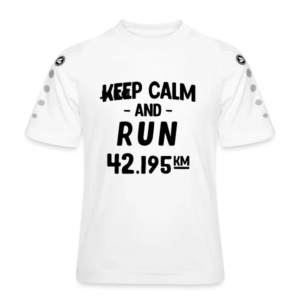 Keep Calm and Run : Motivation Course à Pied sur Maillot Team JAKO Enfant