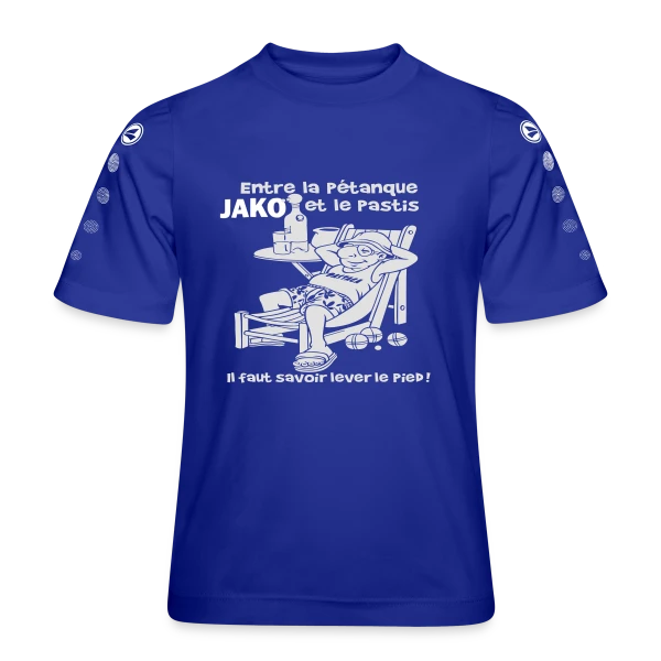 Entre la Pétanque et le Pastis sur Maillot Team JAKO Enfant