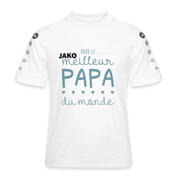 Pour le Meilleur Papa du Monde - avec Cœurs et Amour sur Maillot Team JAKO Enfant