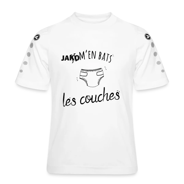Humour "Je M'en Bats Les Couches" - Idée Cadeau Drôle sur Maillot Team JAKO Enfant