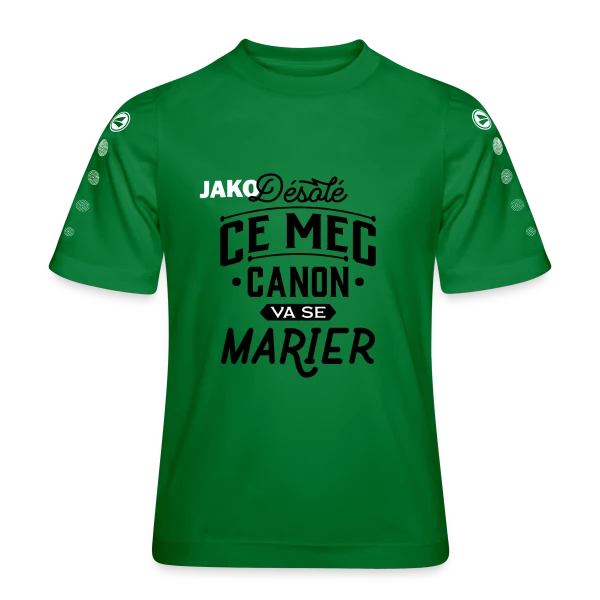 EVG Mec Canon : Le Futur Marié Brille ! sur Maillot Team JAKO Enfant