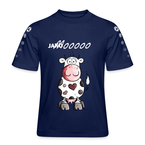 Mooo la Vache Rigolote sur Maillot Team JAKO Enfant