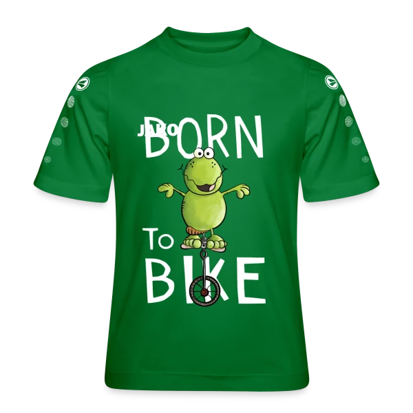 Né Pour Pédaler - Frocg à Monocycle Comique sur Maillot Team JAKO Enfant
