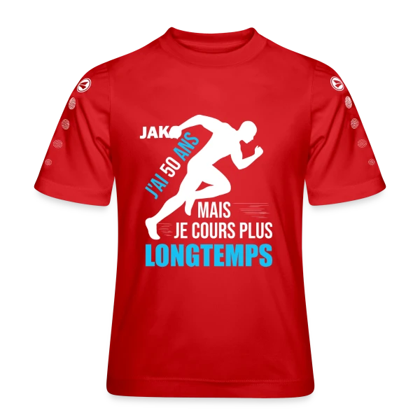Coureur 50 Ans - Running Papa Papi Toujours en Forme sur Maillot Team JAKO Enfant