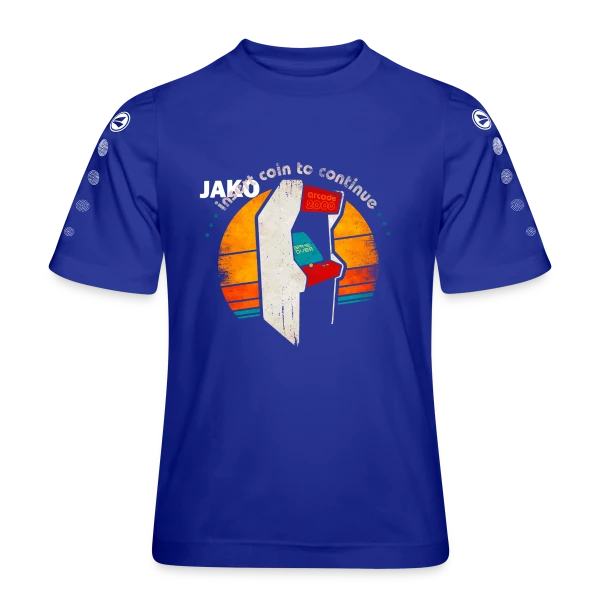 Arcade Rétro Années 80 : Insert Coin to Continue sur Maillot Team JAKO Enfant
