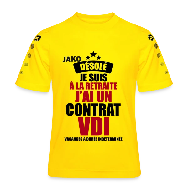 Retraite : Contrat VDI (Vacances Durée Indéterminée) sur Maillot Team JAKO Enfant