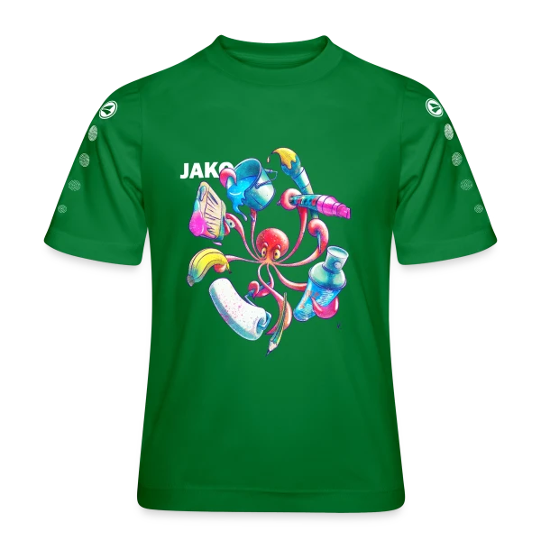Pulpograffer : Poulpe Artiste Urbain sur Maillot Team JAKO Enfant