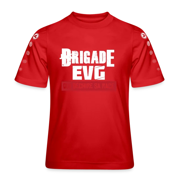 Brigade EVG Qui Déchire sur Maillot Team JAKO Enfant