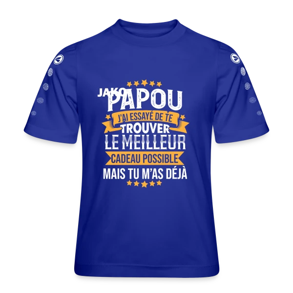 Papou Humour - Tu m'as déjà comme cadeau sur Maillot Team JAKO Enfant