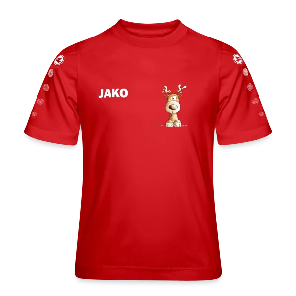 Petit renne de Noël "Ho Ho Ho" - Modartis sur Maillot Team JAKO Enfant