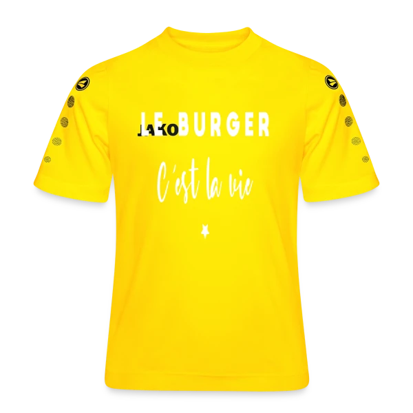 Le Burger, C'est la Vie : Passion Gourmande sur Maillot Team JAKO Enfant