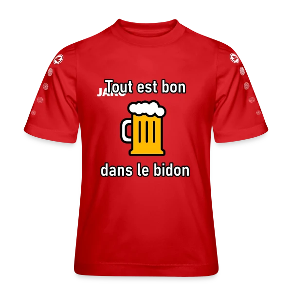 Tout est Bon dans le Bidon sur Maillot Team JAKO Enfant