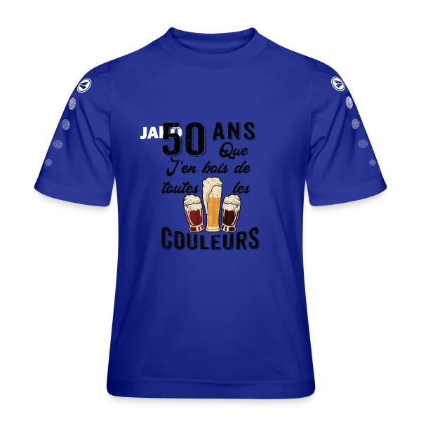 50 Ans Toutes les Couleurs de Bière sur Maillot Team JAKO Enfant