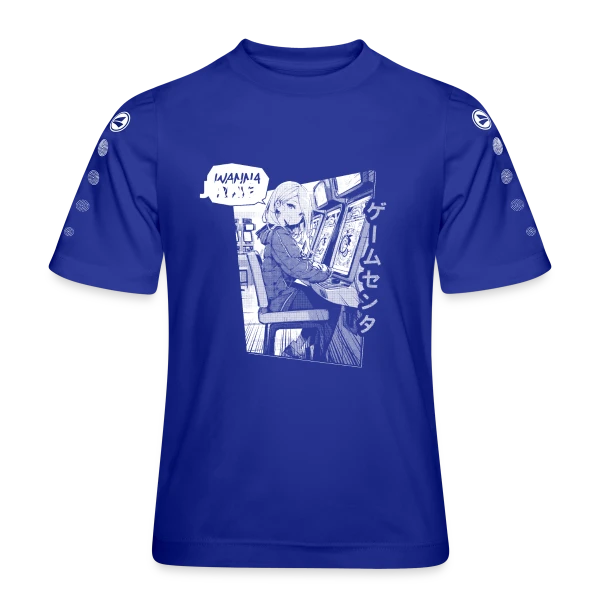 Fille Anime en Arcade Rétro - Wanna Play ? sur Maillot Team JAKO Enfant