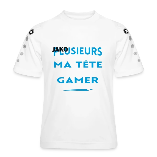 Humour Gamer: 'On est plusieurs dans ma tête...' sur Maillot Team JAKO Enfant