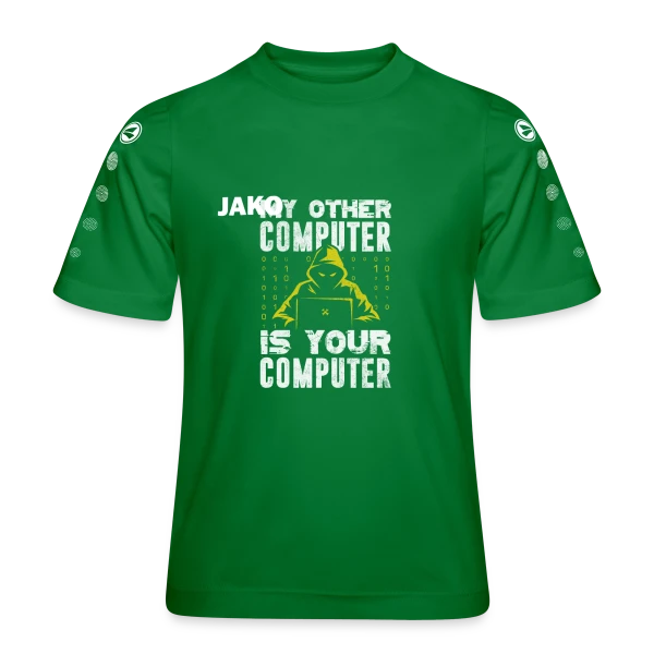 Hacker - Le Maître du Code sur Maillot Team JAKO Enfant