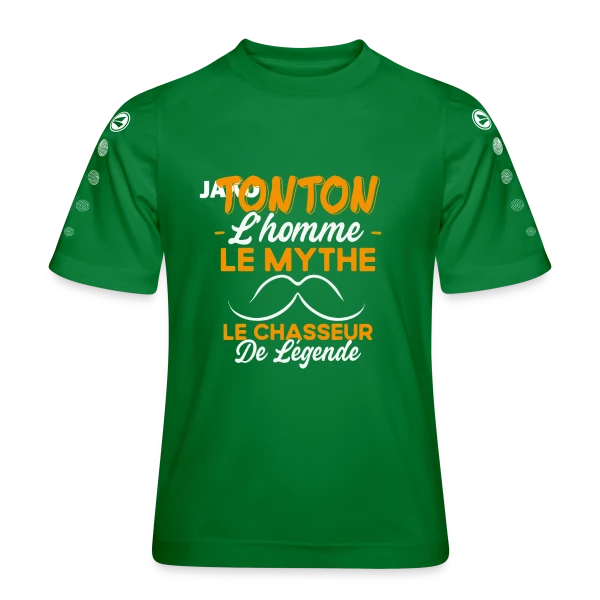 Tonton Le Chasseur de Légende - Cadeau Humour sur Maillot Team JAKO Enfant
