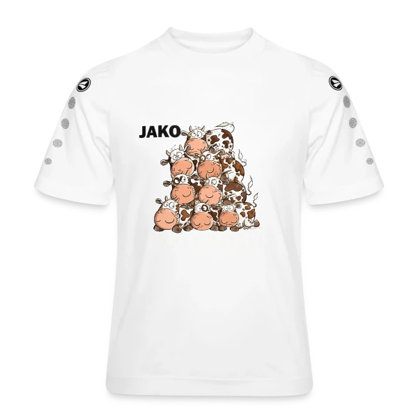 Humour Vache : Le T-Shirt Rigolo et Son Jeu de Mots sur Maillot Team JAKO Enfant