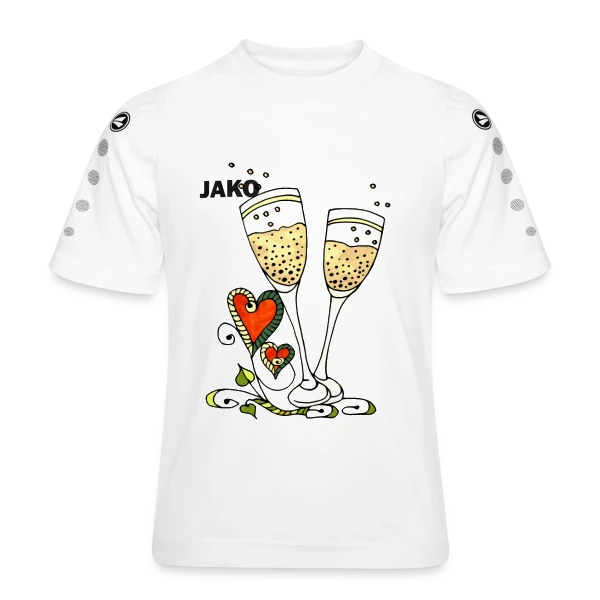 Verres Cœurs & Fêtes sur Maillot Team JAKO Enfant