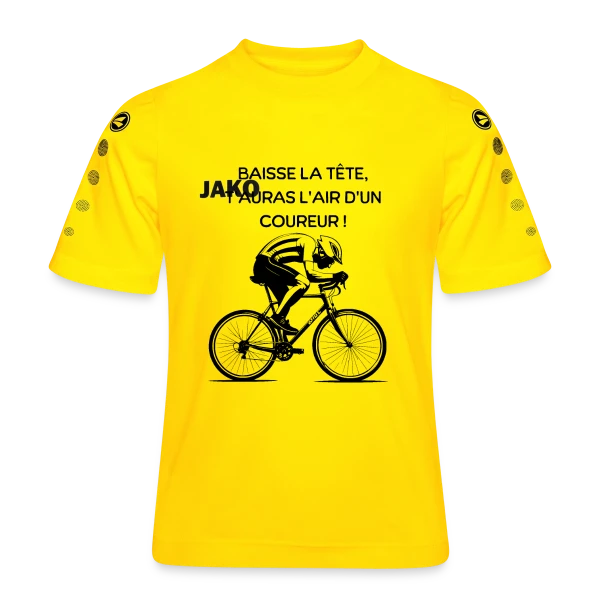 Cyclisme Humour - Design Minimaliste Vélo sur Maillot Team JAKO Enfant