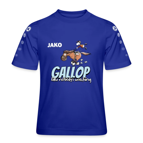 Galope comme si personne ne te regardait - Cheval Cartoon sur Maillot Team JAKO Enfant