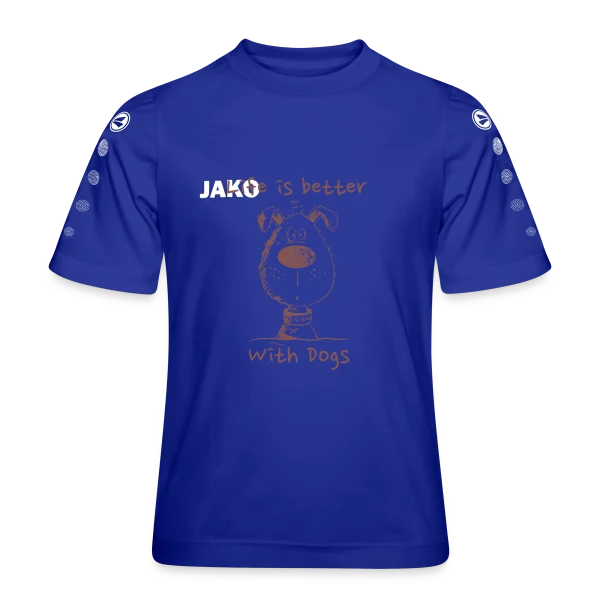 Life Is Better With Dogs - Chien cartoon monochrome sur Maillot Team JAKO Enfant