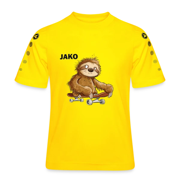 Paresseux Skateboarder Cartoon - Relax et Style sur Maillot Team JAKO Enfant