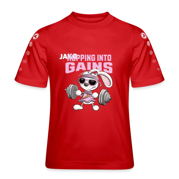 Lapin Musculation - Puissance Carottes sur Maillot Team JAKO Enfant
