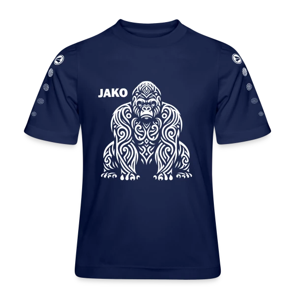 Gorille Tribal - Design Ethnique Sauvage sur Maillot Team JAKO Enfant