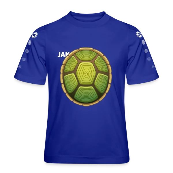 Carapace de Tortue Stylisée sur Maillot Team JAKO Enfant