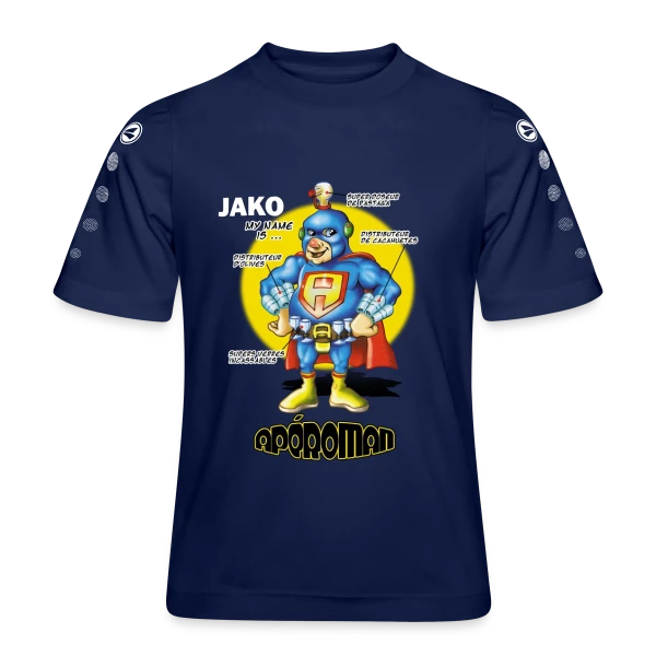 Apéro Man : Le Héros sur Maillot Team JAKO Enfant