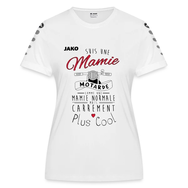 Mamie Motarde Super Cool sur Maillot Team JAKO Femme