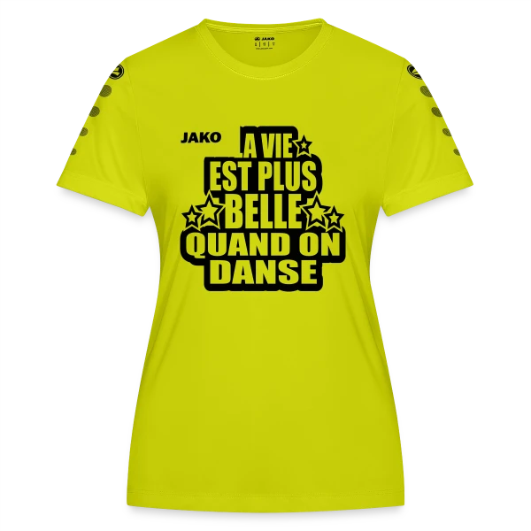 Danse : La Vie Est Plus Belle Quand On Danse sur Maillot Team JAKO Femme