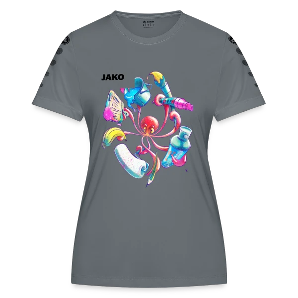 Pulpograffer : Poulpe Artiste Urbain sur Maillot Team JAKO Femme