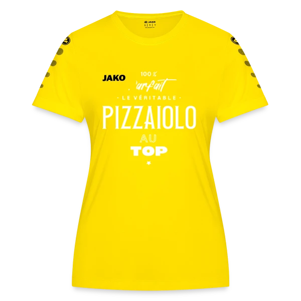 Le Vrai Maître Pizzaiolo sur Maillot Team JAKO Femme