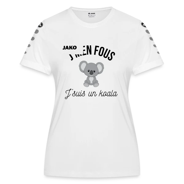 "J'm'en Fous, J'suis un Koala" - Humour Décontracté sur Maillot Team JAKO Femme