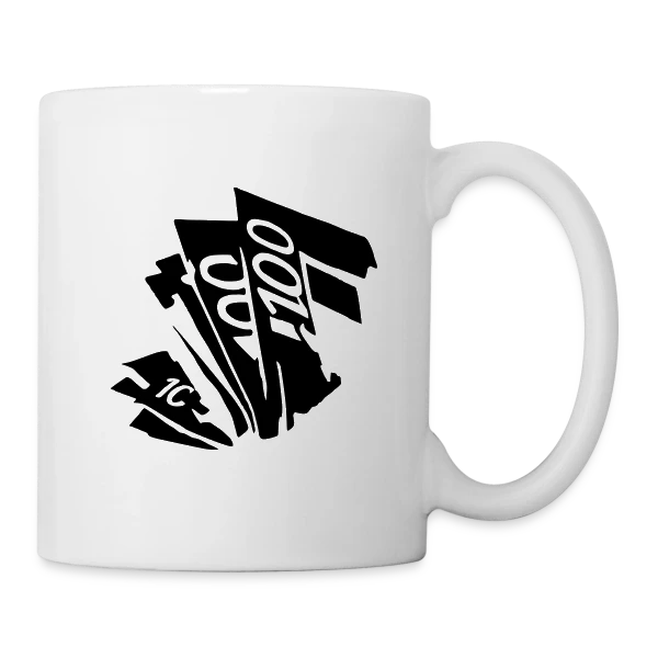 Liasse de Billets Poker sur Mug blanc