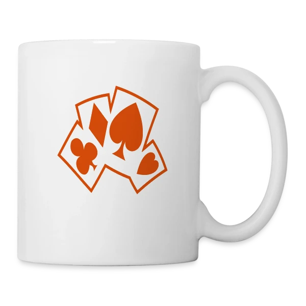 As du Poker : Maître des Cartes sur Mug blanc