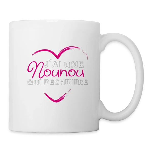 La Nounou qui Déchire sur Mug blanc
