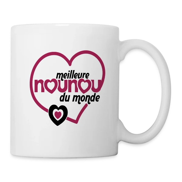 Meilleure Nounou du Monde sur Mug blanc