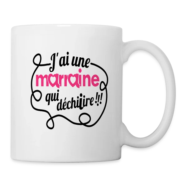 Marraine qui déchire ! sur Mug blanc