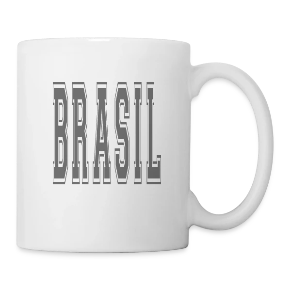 Fierté Brésilienne Football sur Mug blanc