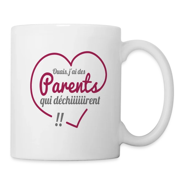 Super Parents qui Déchirent sur Mug blanc