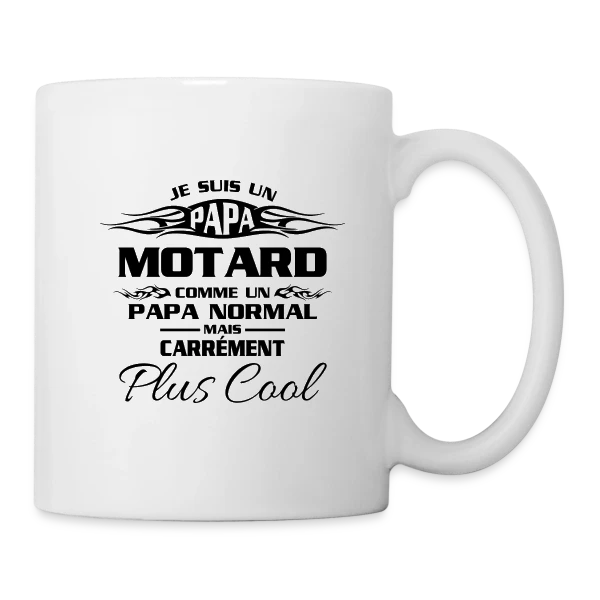 Esprit Motard Passionné sur Mug blanc