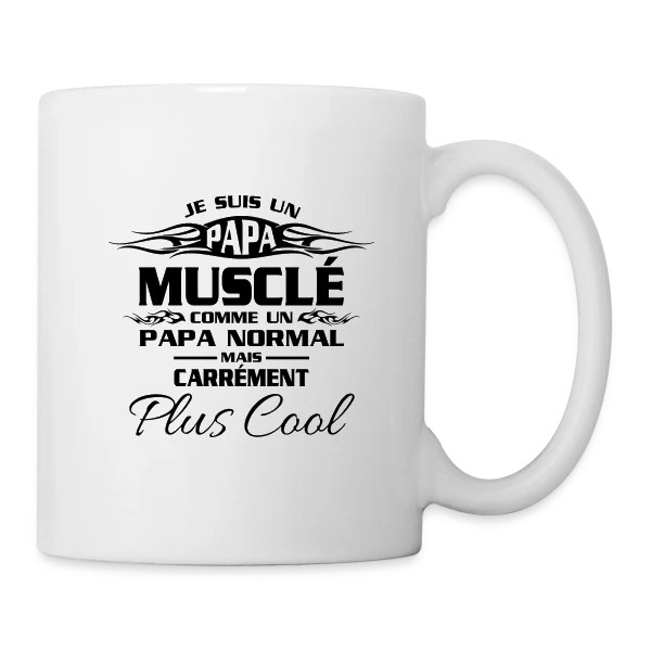 Esprit Musclé & Fitness sur Mug blanc