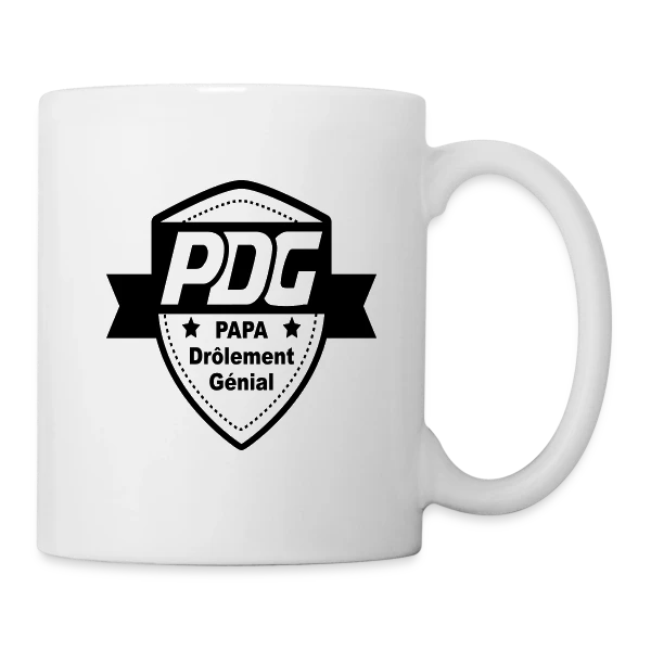 PDG : Le Boss au Sommet sur Mug blanc